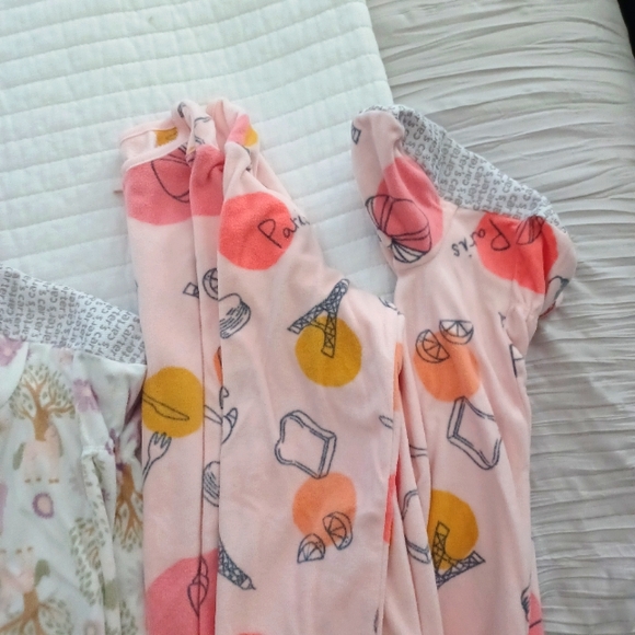 Pajama Carter's Girl Footed Bundle Size 8 - Picture 8 of 8